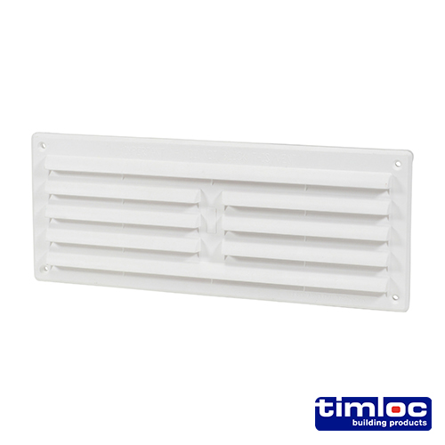[TIM180261] Timloc Louvre Grille Vent White - 242 x 89mm
