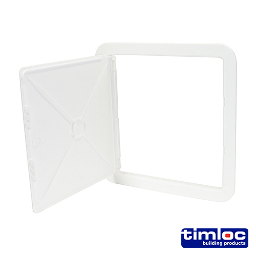 [TIM180328] Timloc Access Panel Plastic Hinged White - 305 x 305mm