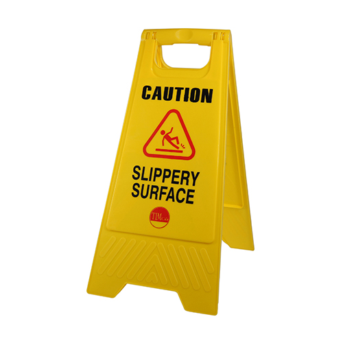 [TIM180147] Caution Slippery Surface A-Frame Safety Sign  - 610 x 300 x 30