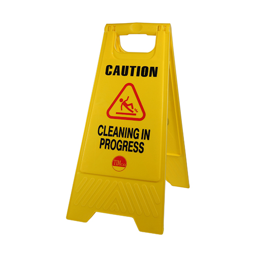 [TIM180150] Caution Cleaning in Progress A-Frame Safety Sign  - 610 x 300 x 30