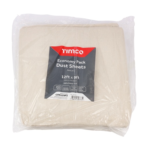 [TIM180211] Cotton Twill Dust Sheet - 12ft x 9ft