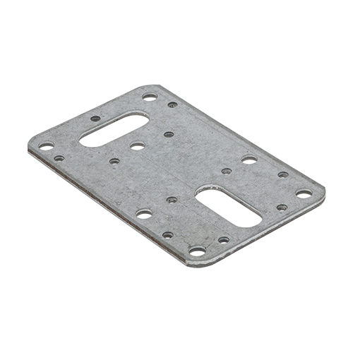 [TIM180220] Flat Connector Plates Galvanised - 62 x 100