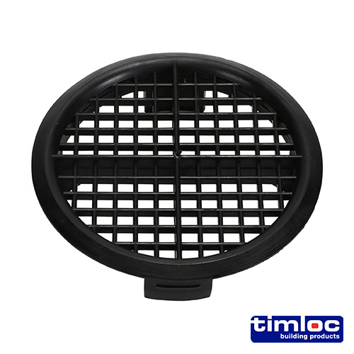 [TIM180233] Timloc Push-in Soffit Vent Black -  70.0
