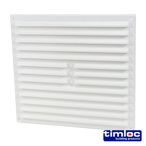 [TIM180269] Timloc Louvre Grille Vent Flyscreen White - 242 x 242mm