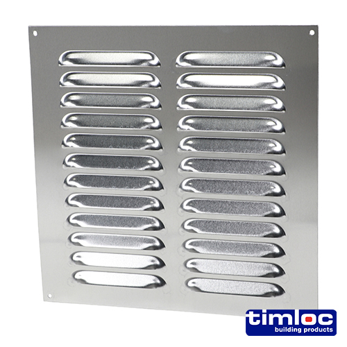 [TIM180288] Timloc Louvre Grille Vent Aluminium - 242 x 242mm