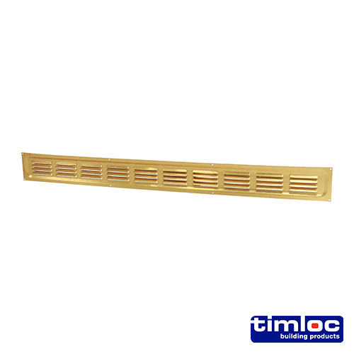[TIM180292] Timloc Return Air Grille Brass Anodised - 648 x 60mm