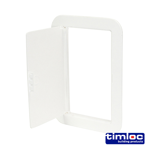 [TIM180326] Timloc Access Panel Plastic Hinged White - 155 x 235mm