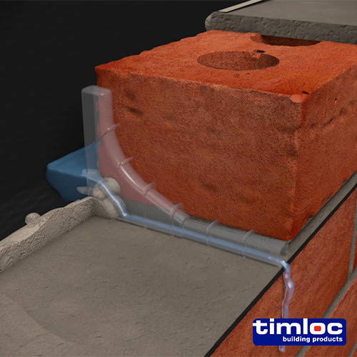 [TIM180343] Timloc Invisiweep Wall Weep White - 65 x 10 x 102mm