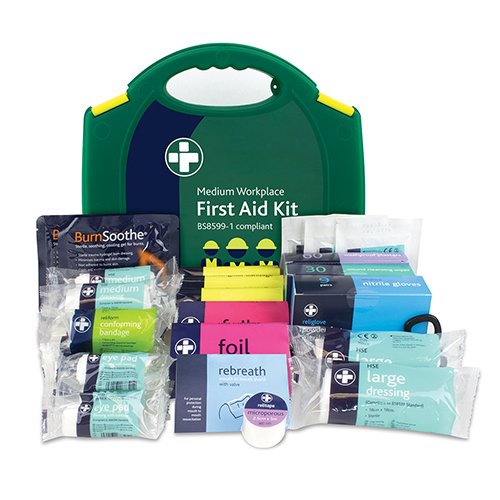[TIM180353] Workplace First Aid Kit British Standard Compliant - Medium