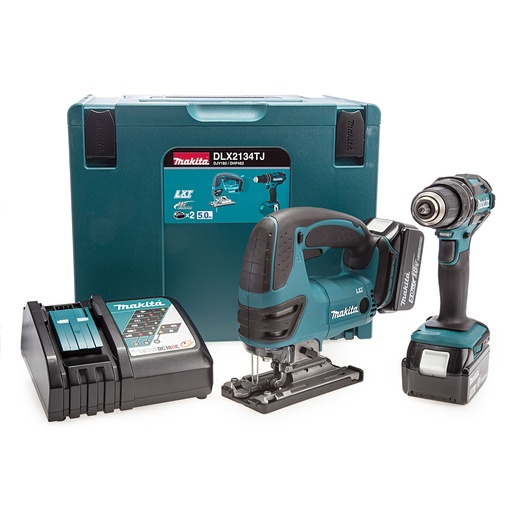 [TOS11001082] DLX2134TJ 18V LXT TWINPACK DHP482Z, DJV180Z (2 X 5AH)