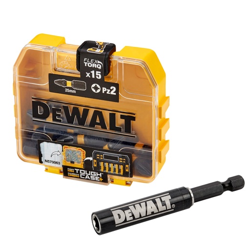 [TOS11001158] DT70618T-QZ EXTREME FLEXTORQ PZ2 X 25MM BITS & DRIVE (16 PC)