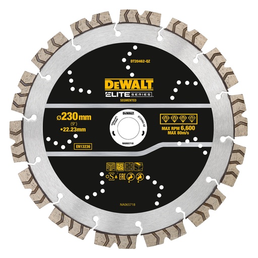 [TOS11001291] DT20462-QZ ELITE DIAMOND WHEEL 230MM SEGMENTED ELITE ALL PUR