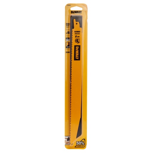 [TOS11001920] DT90382-QZ BIM RECIP WOOD DEMOLITION 304MM 6TPI (5PK)