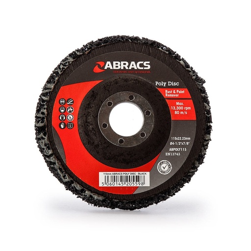 [TOS11002265] ABPOLY115 POLY DISC FOR PAINT & RUST REMOVAL 115MM